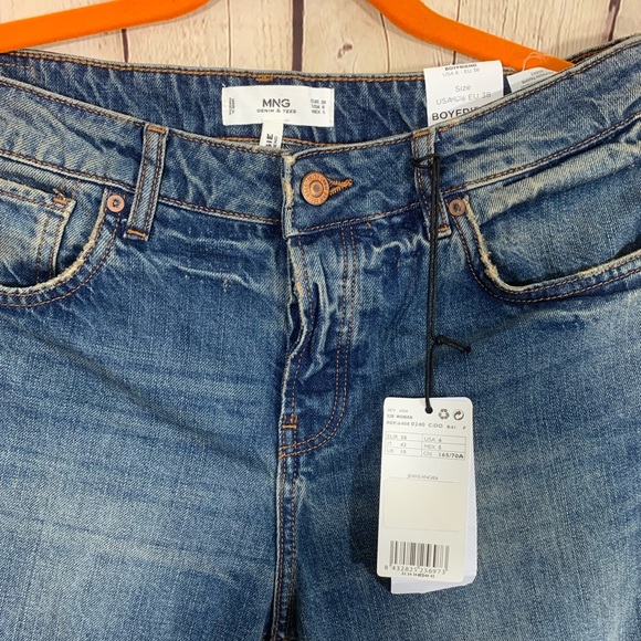 MNG MANGO ANGIE BOYFRIEND WOMEN’S JEANS - Picture 3 of 7